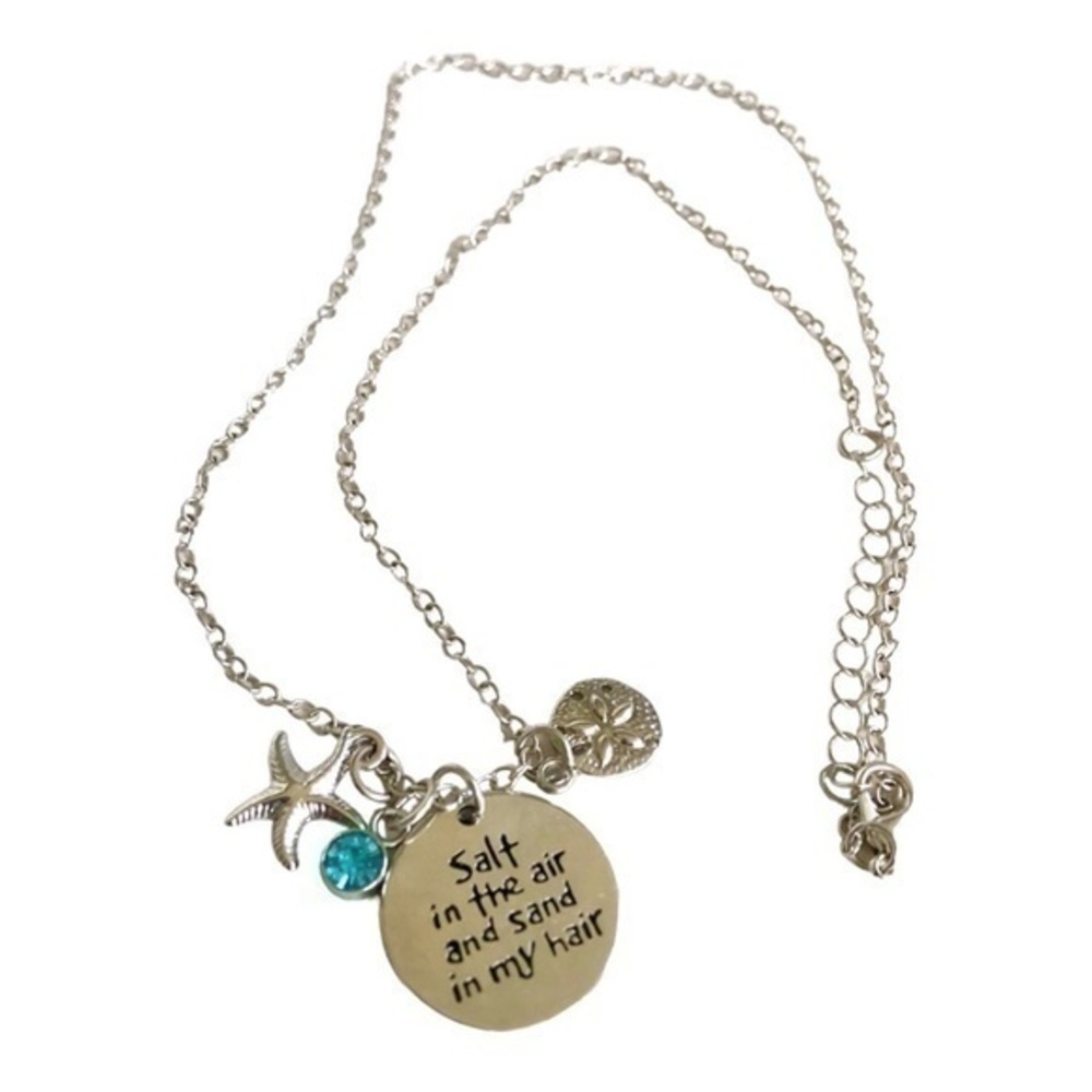Salt In The Air And Sand In My Hair Chain Necklace - Picture 2 of 2
